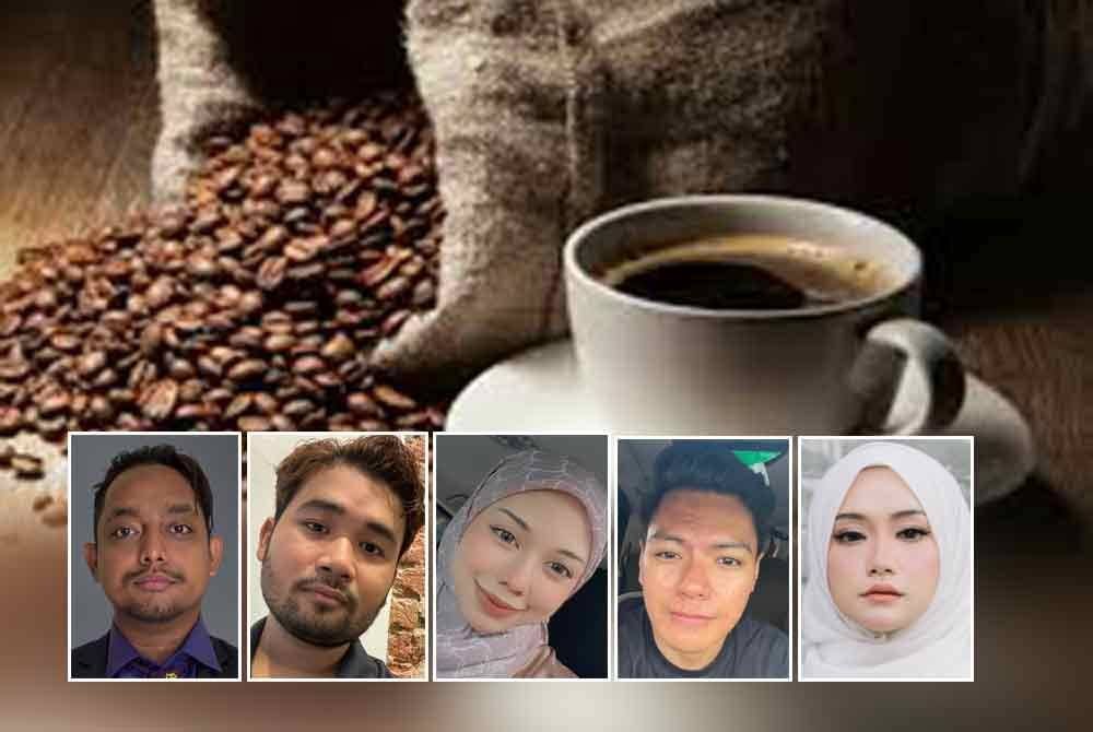 Penggemar kopi bakal membayar harga mahal susulan lonjakan harga biji kopi. Gambar hiasan, gambar kecil dari kiri: Muhd Nukman, Muhammad Anif, Nur Aina Syazamira, Muhamad Hafiz, Siti Zulaikha