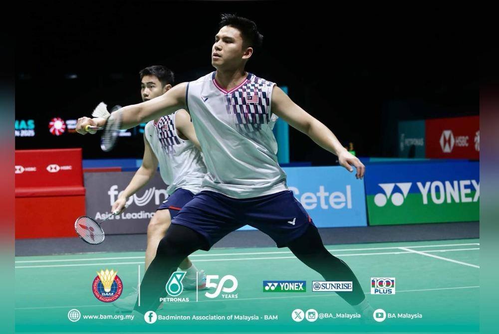 Sze Fei-Nur Izzuddin tersingkir awal Terbuka Malaysia sebentar tadi. Foto: Badminton Association of Malaysia. BAM