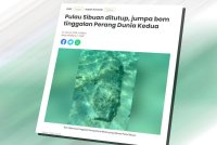 Laporan Sinar Harian pada Selasa mengenai Pulau Sibuan ditutup susulan bom tinggalan Perang Dunia Kedua ditemui.