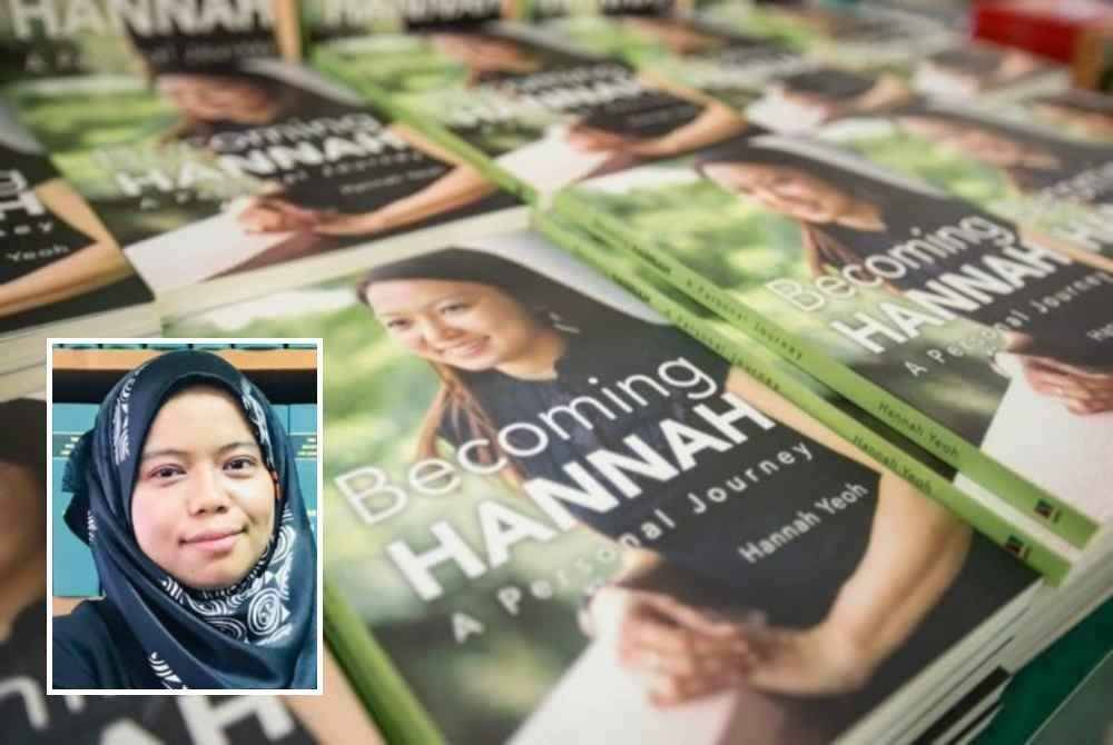 Buku &#039;Becoming Hannah: A Personal Journey&#039; mendatangkan kontroversi. - Foto media sosial. Gambar kecil: Nadia Aziz