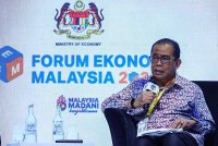 Mohamed Khaled ketika menjadi panel pada sesi forum bertajuk ASEAN Dynamics: Capitalising on Opportunities and Navigating Transition. Foto Bernama