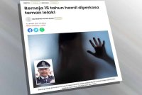 Laporan Sinar Harian mengenai kejadian seorang remaja perempuan yang hamil 10 minggu selepas disyaki menjadi mangsa rogol kenalan lelakinya.