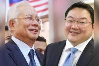 Najib (kiri) mengaku bersemuka, tidak selesa gaya hidup mewah Jho Low (kanan).