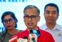 Fahmi bercakap pada sidang media pada majlis perasmian Program Future Health for All (FH4A) anjuran Suruhanjaya Komunikasi dan Multimedia Malaysia (SKMM) di Pantai Dalam, pada Sabtu. Foto Bernama