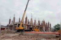 Masjid Ibnu Batutah yang dalam pembinaan di Kuala Krai.