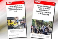 Laporan Sinar Harian sebelum ini mengenai kes kebakaran yang berlaku secara berturutan di Kupang.