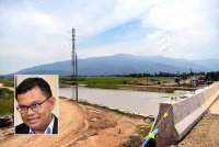 Projek Loji Rawatan Air (LRA) Sungai Limau di Baling, yang didapati tidak menunjukkan sebarang kemajuan sejak Julai tahun lepas. - Foto Bernama, gambar kecil: Akmal Nasrullah