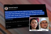 Hannah menerusi platform X memaklumkan akan mengambil tindakan undang-undang terhadap Razman susulan kenyataannya yang menyifatkan Hannah sebagai &#039;anak YTL&#039;.