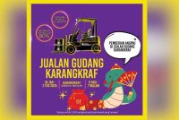 Poster pemberian angpau di Jualan Gudang Karangkraf sempena Sambutan Tahun Baharu Cina bermula 29 Januari hingga 2 Februari ini.