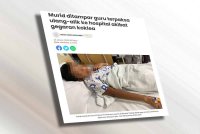 Laporan Sinar Harian pada 23 Januari lalu mengenai murid ditampar guru terpaksa ulang-alik ke hospital akibat gegaran koklea