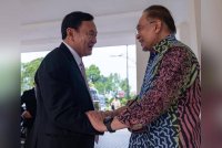 Perdana Menteri, Datuk Seri Anwar Ibrahim pada Ahad mengadakan pertemuan dengan bekas Perdana Menteri Thailand, Thaksin Shinawatra.