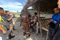 Mangsa ditemukan sekitar jam 10 pagi pada Isnin oleh orang awam di kawasan kebun getah dekat Pos Kuala Mu, Sungai Siput. - Foto Bomba Perak