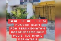 Tangkap layar video di TikTok berhubung aktiviti pelacuran di sebuah hotel di Pusat Perdagangan Alam Jaya, Puncak Alam pada Ahad.