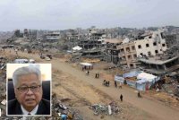 Keadaan di Semenanjung Gaza. Foto kecil: Ismail Sabri