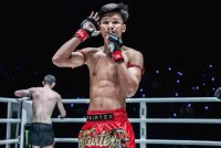 Aliff cipta kemenangan sensasi di ONE Fight Night 28 pada Sabtu. Foto: ONE Championship