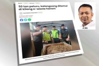 Laporan Sinar Harian berkaitan 50 tan peluru, kelongsong ditemui di kilang e-waste haram