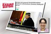 Laporan Sinar Harian mengenai RUU Perkhidmatan Parlimen 2025 yang diluluskan. Gambar kecil: Maha Balakrishnan