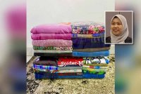 Perkhidmatan melipat dan menggosok pakaian yang ditawarkan menerusi aplikasi Kasisetel. Gambar kecil: Nur Khalida