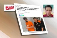 Laporan Sinar Harian berhubung penahanan bekas pegawai khas ahli Parlimen kerana disyaki minta rasuah RM500,000 (Gambar kecil: Hamdan Daniel)