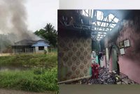 Suasana pilu menyelubungi kediaman di Kampung Baru, Sri Gading apabila tiga beradik memanggil-manggil ibu mereka yang sudah tidak bernyawa selepas wanita itu maut akibat melecur dalam kebakaran rumah, Sabtu lalu.